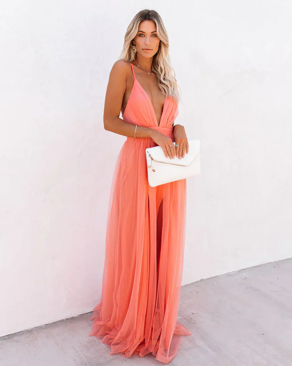 AURELIA™ – MAXI DRESS PETAL DUST FLOWING FLORAL ELEGANCE