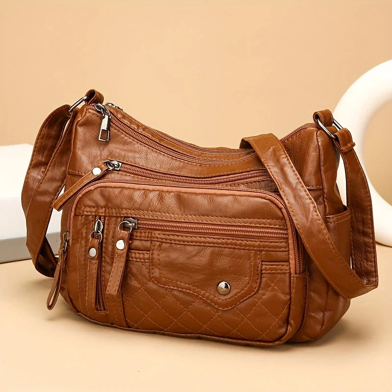 VOYAGE CHARM™ — LARGE CAPACITY NYLON SHOULDER BAG WITH ANTI-THEFT ZIP