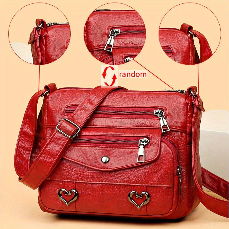 SWEETHEART CHARM™ — CHIC HEART CHARM CROSSBODY BAG FOR WOMEN