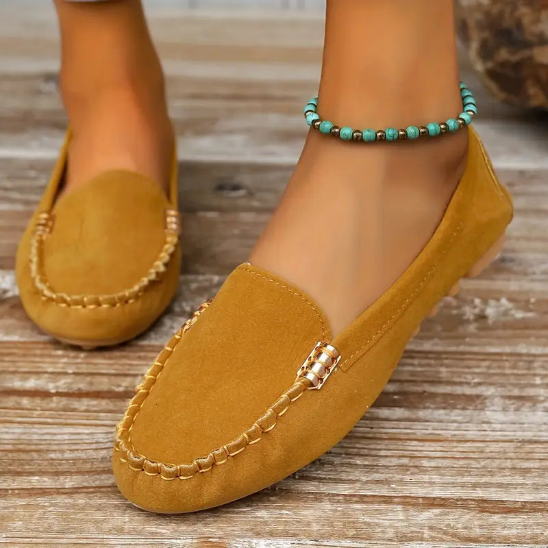 ELSWYN™ WOMEN'S CHIC METAL DECOR LOAFERS