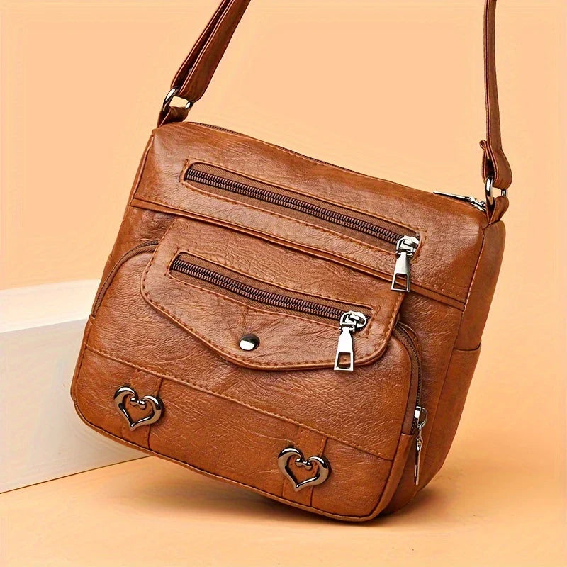 SWEETHEART CHARM™ — CHIC HEART CHARM CROSSBODY BAG FOR WOMEN