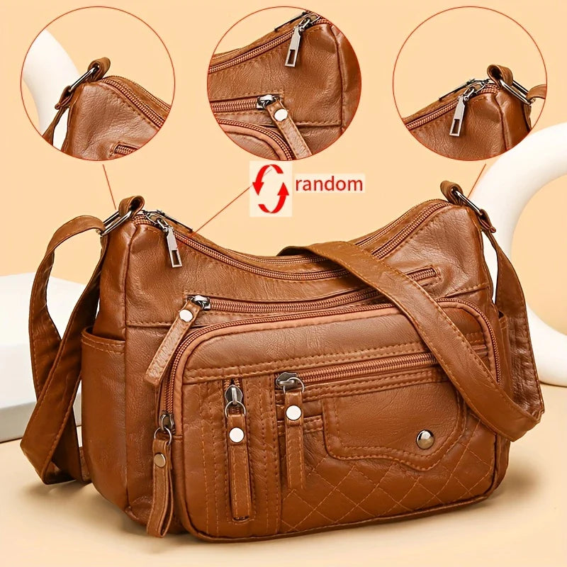 VOYAGE CHARM™ — LARGE CAPACITY NYLON SHOULDER BAG WITH ANTI-THEFT ZIP