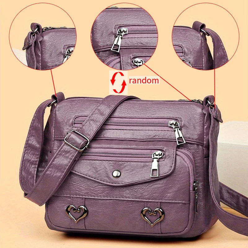 SWEETHEART CHARM™ — CHIC HEART CHARM CROSSBODY BAG FOR WOMEN