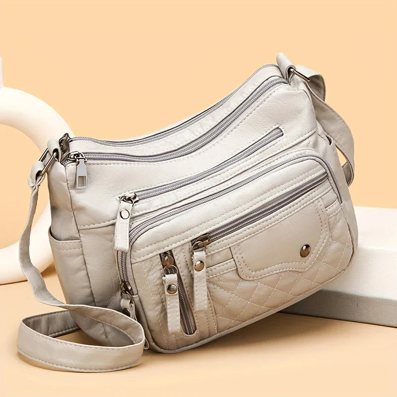 VOYAGE CHARM™ — LARGE CAPACITY NYLON SHOULDER BAG WITH ANTI-THEFT ZIP