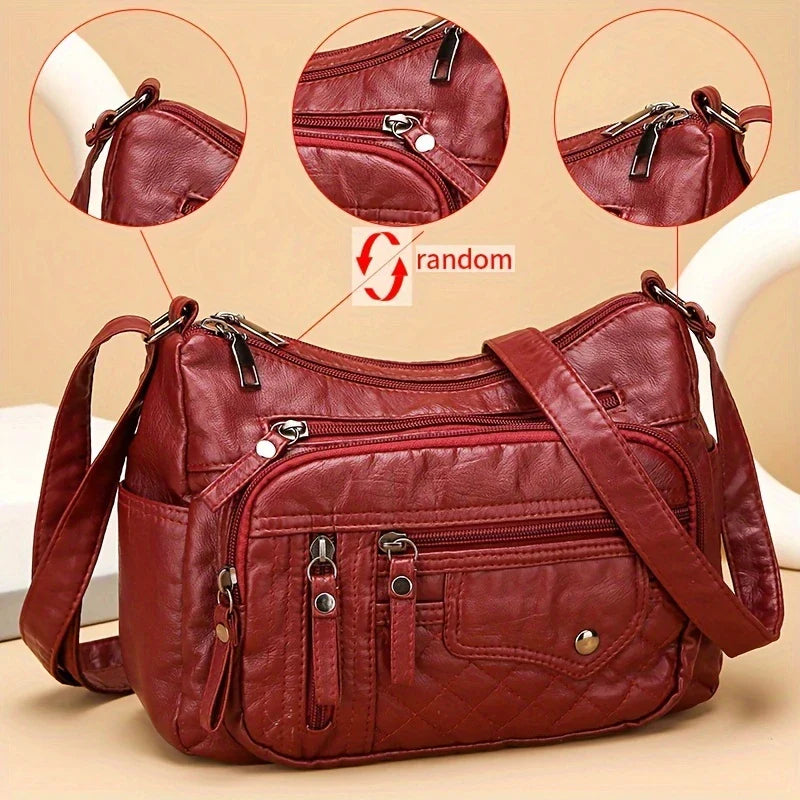 VOYAGE CHARM™ — LARGE CAPACITY NYLON SHOULDER BAG WITH ANTI-THEFT ZIP