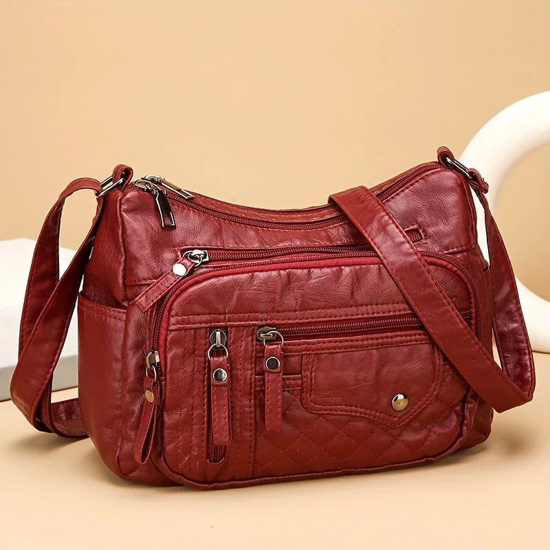 VOYAGE CHARM™ — LARGE CAPACITY NYLON SHOULDER BAG WITH ANTI-THEFT ZIP