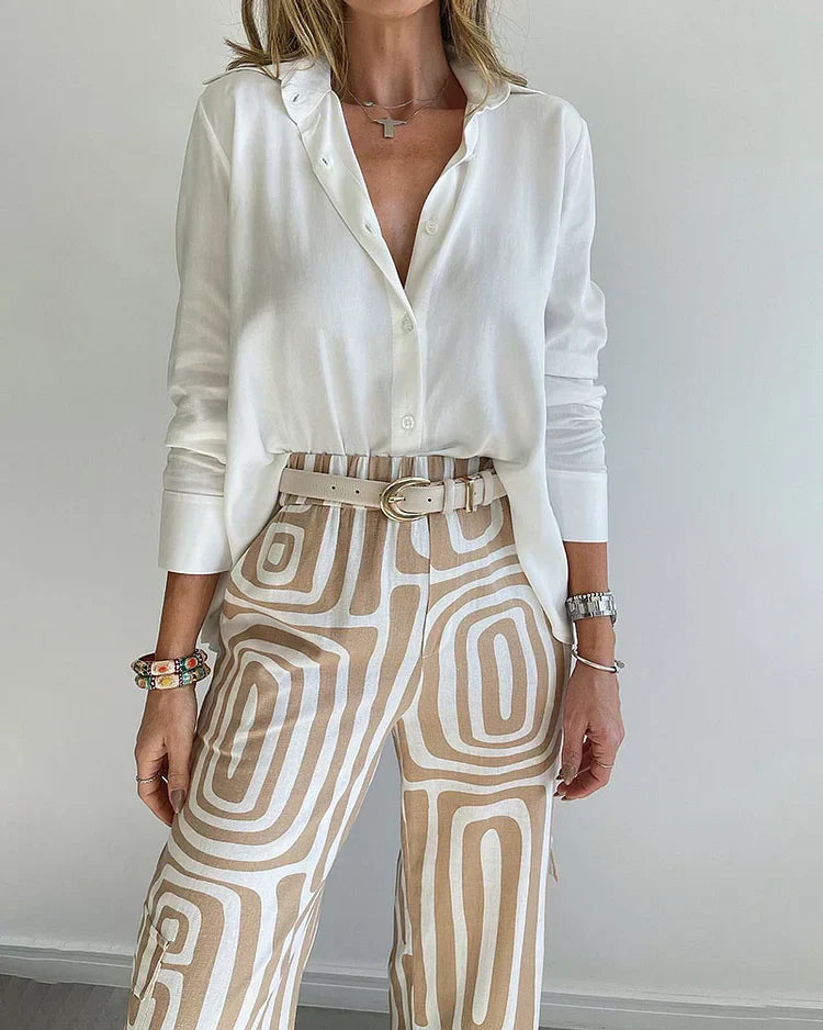 EMILIA™ | STYLISH PANTS SET + FREE BLOUSE & BELT