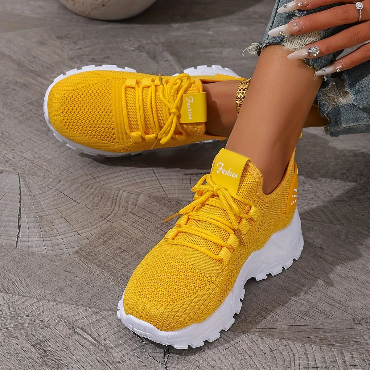 ANNIE™ WOMEN'S BREATHABLE KNIT SNEAKERS