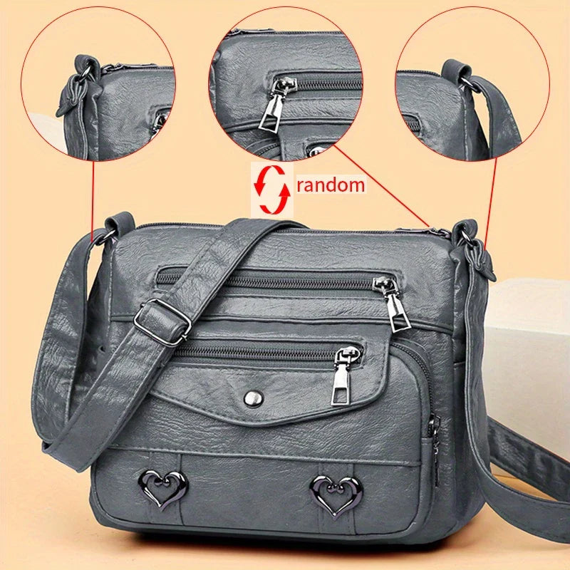 SWEETHEART CHARM™ — CHIC HEART CHARM CROSSBODY BAG FOR WOMEN