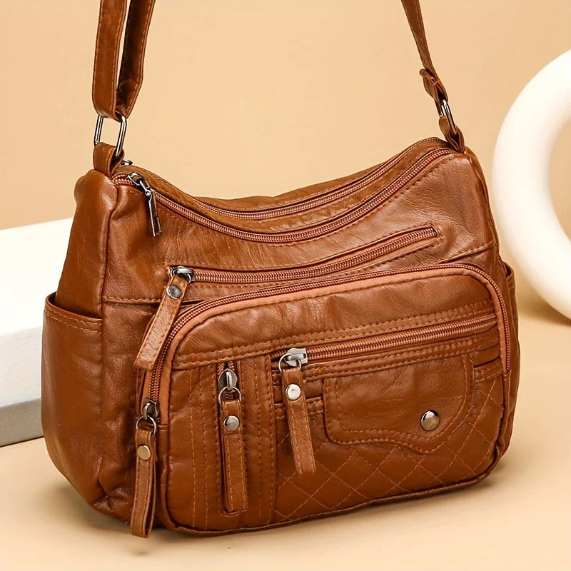 VOYAGE CHARM™ — LARGE CAPACITY NYLON SHOULDER BAG WITH ANTI-THEFT ZIP